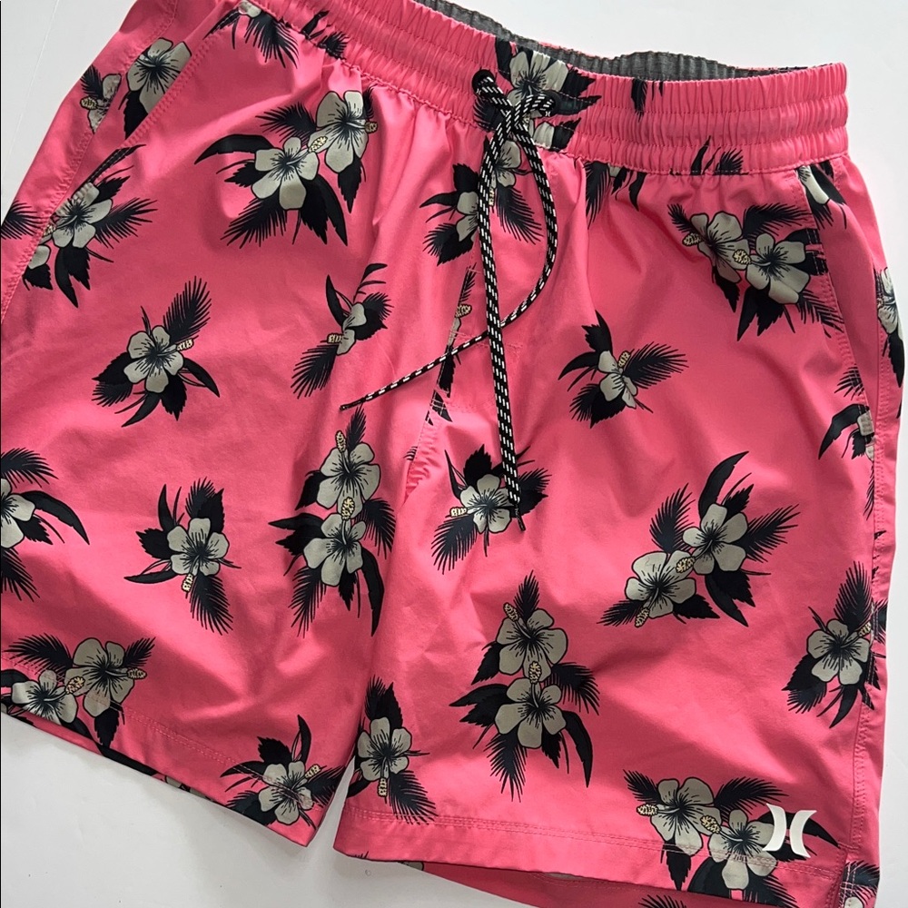 Hurley Pink Floral Board Shorts Men’s size Large - Picture 4 of 9